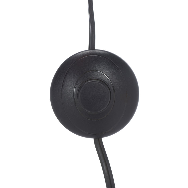 Lampe sur pied traditionnelle noire 21 po Nezara
