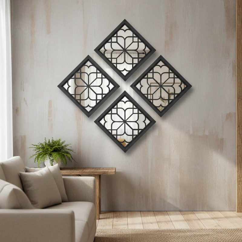 Square Mirror, Black