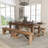 Dejon Ensemble de table de ferme pliable et quatre bancs 8 pi x 40 po Taren-1632947178-1632947183