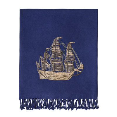 Ship Embellished Throw