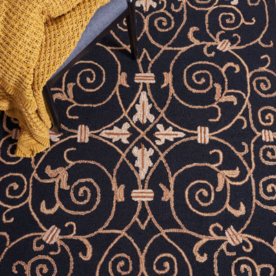 Brayton Hand Hooked Wool Oriental Rug