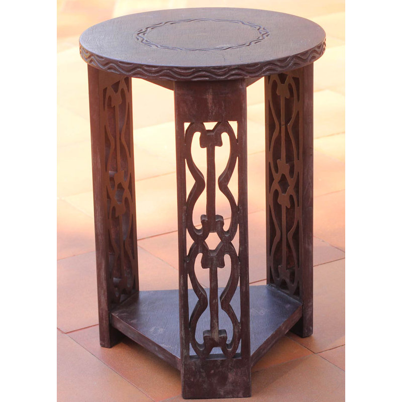 Table d’appoint en bois Ismaeel
