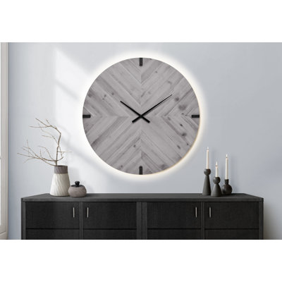 Horloge murale ronde surdimensionnée