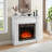46" Electric Fireplace With Mantel-123037692