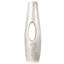 Vase à fleurs moderne au design unique et blanc avec intérieur doré, pour le salon, l'entrée ou la salle à manger, 43 pouces