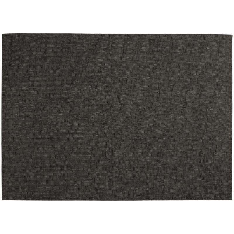 Linen Optic Placemat, Gray