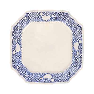 Uccello Blu Handmade Stoneware Dinner Plate