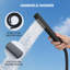 Douche extérieure autoportante à hauteur réglable de 86 po en acier inoxydable avec douche à main-98782339-133756079