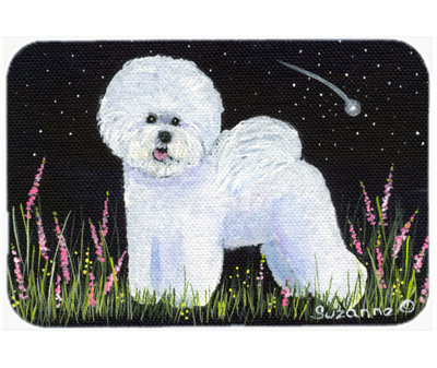 Planche à découper en verre Bichon frisé de Winston porter