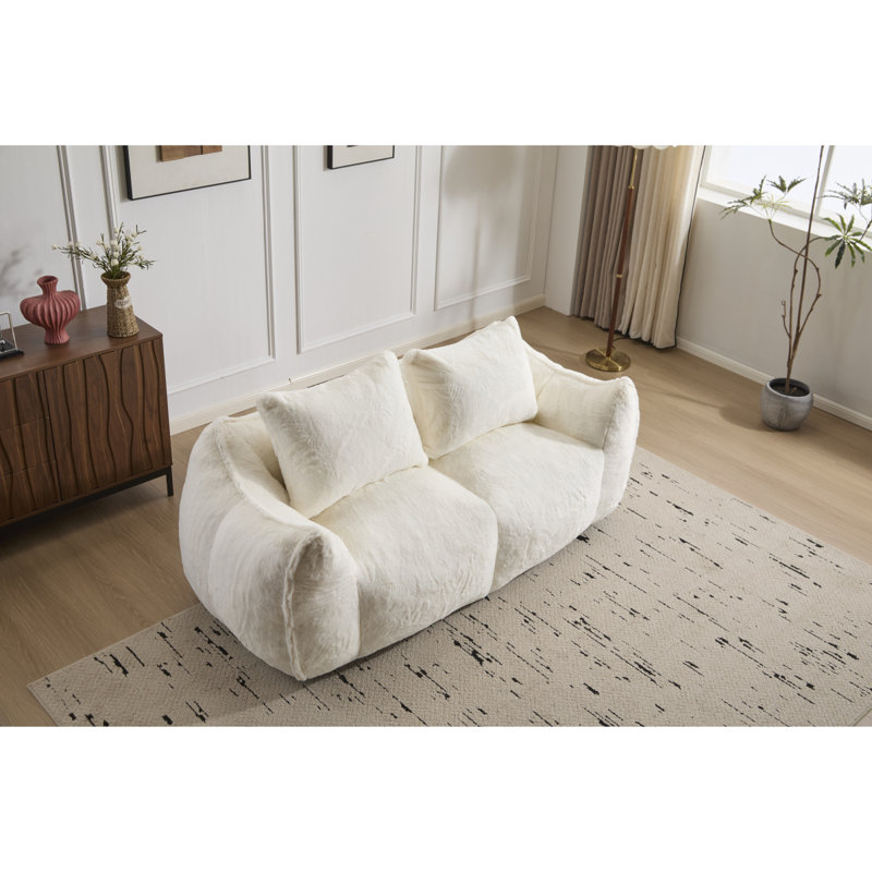 Fauteuil à billes géant pour adultes, canapé moelleux moelleux pour causeuse, fauteuil surdimensionné Chase à l'intérieur pour la chambre à coucher du salon, sans assemblage requis, fauteuil de lecture confortable avec coussins, vert