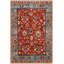 Tapis décoratif décoratif à franges rétro bourgogne traditionnel-358370392