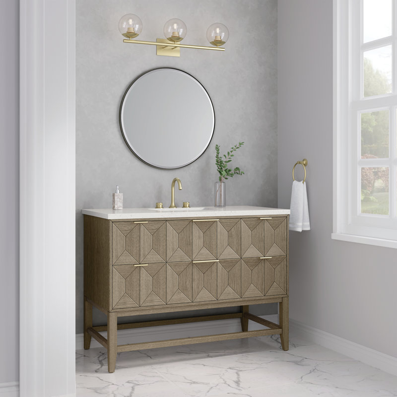Emmeline 48'' W Single Vanity, Lime Delight Silestone, 8" Widespread
