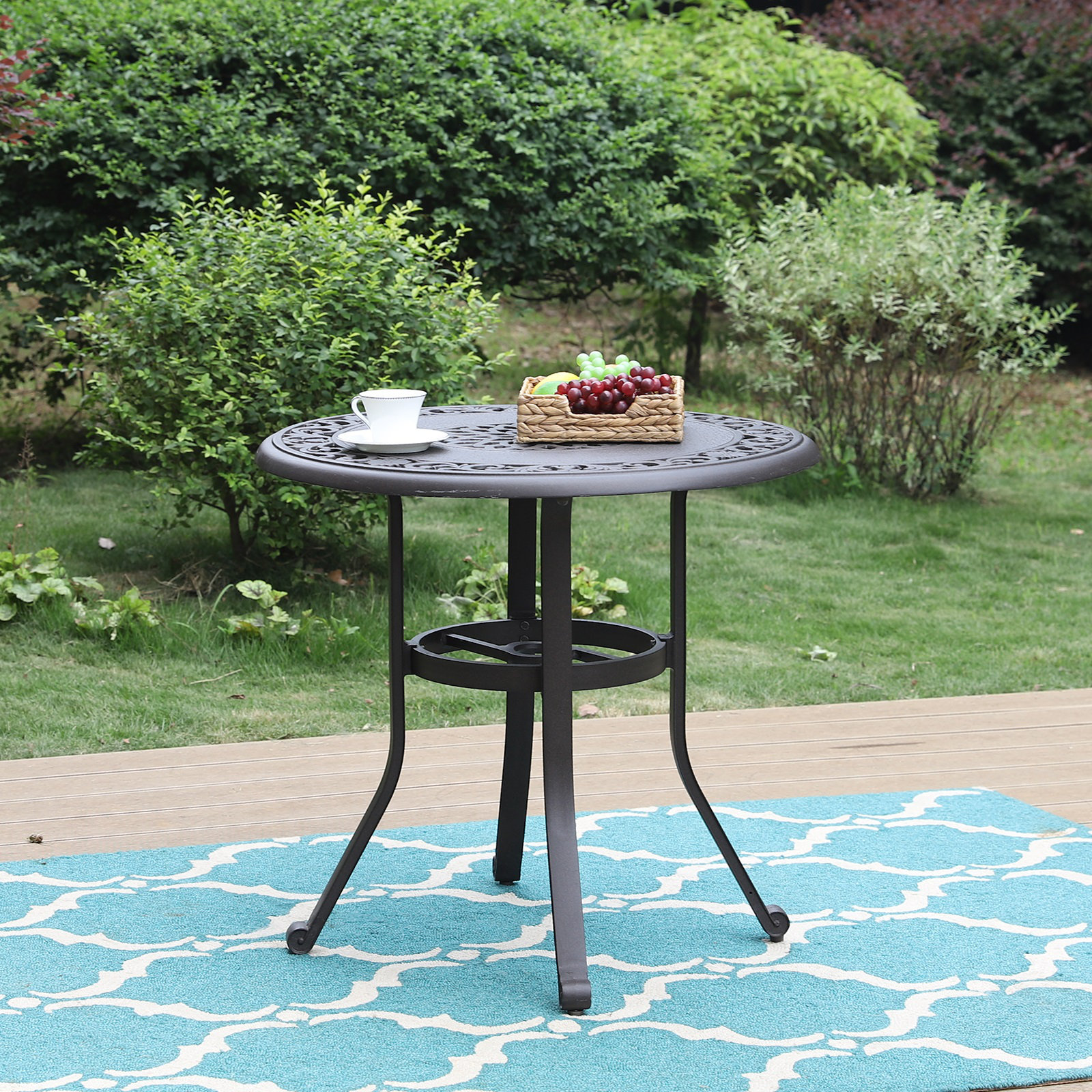 Bistro Table 36 Round Cast Aluminum Patio Table Bistro Table With