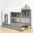 House Bed, Built-In Storage Drawers, Wood, Tent Canopy Roof, Modern Farmhouse, Kids Bedroom-1777860066-1762109053
