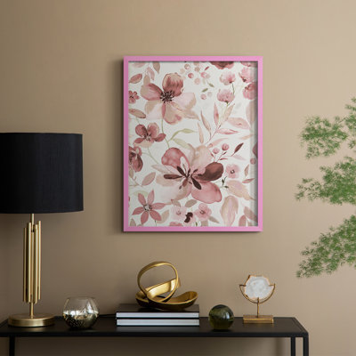 Shimmering Blush II Framed Print - Solid Wood