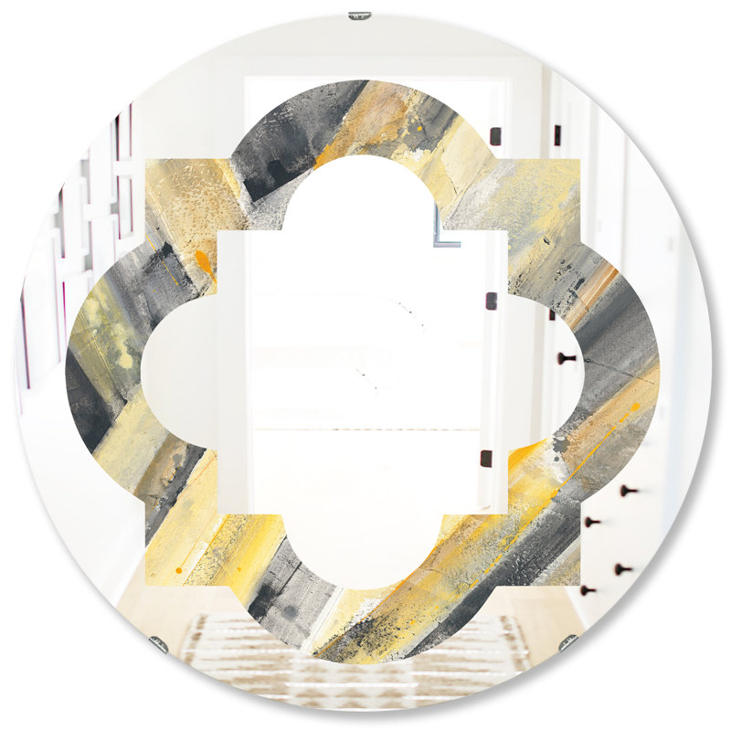 Miroir mural éclectique Quatrefoil, 31,5 po x 31,5 po