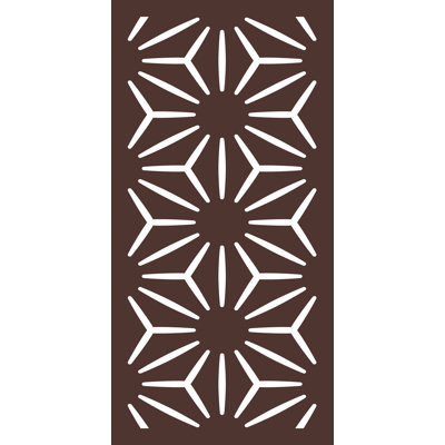 48'' H x 24'' W Brown Composite Fence Panels
