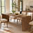 68.9" Long Solid Wood Dining Table, Large Rectangular Kitchen Table