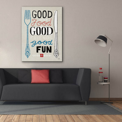 Good Friends Good Fun' by Michael Mullan Canvas Wall Art