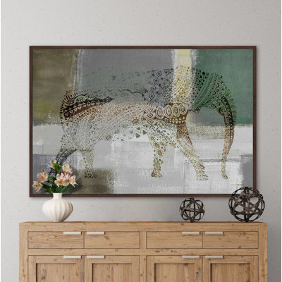 'Jeweled Elephant' by Parvez Taj Print on Canvas