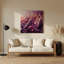 «Biomorphic Abstraction 46», art mural en métal mauve