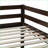 Twin Over Twin Rubber Wood Platform Bunk Bed with Ladder, No Box Spring Needed, Espresso for Bedroom-815149246