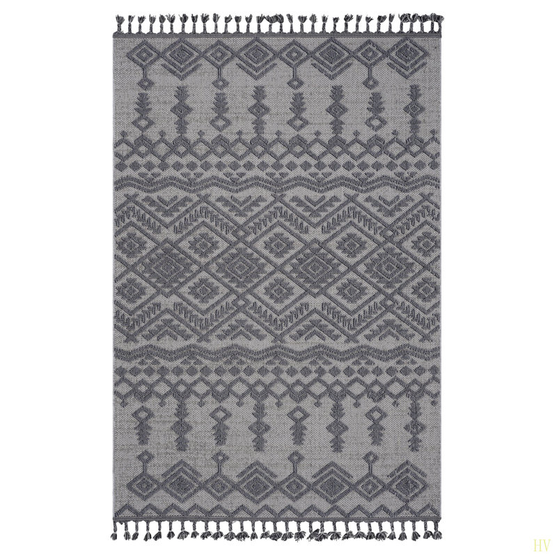 Tapis d'intérieur / extérieur 4X6 Guros Collection, Rectangle 4 pi x 6 pi 2 po