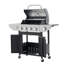 Barbecue au gaz propane autoportant à 14 brûleurs avec brûleur latéral GlowSol