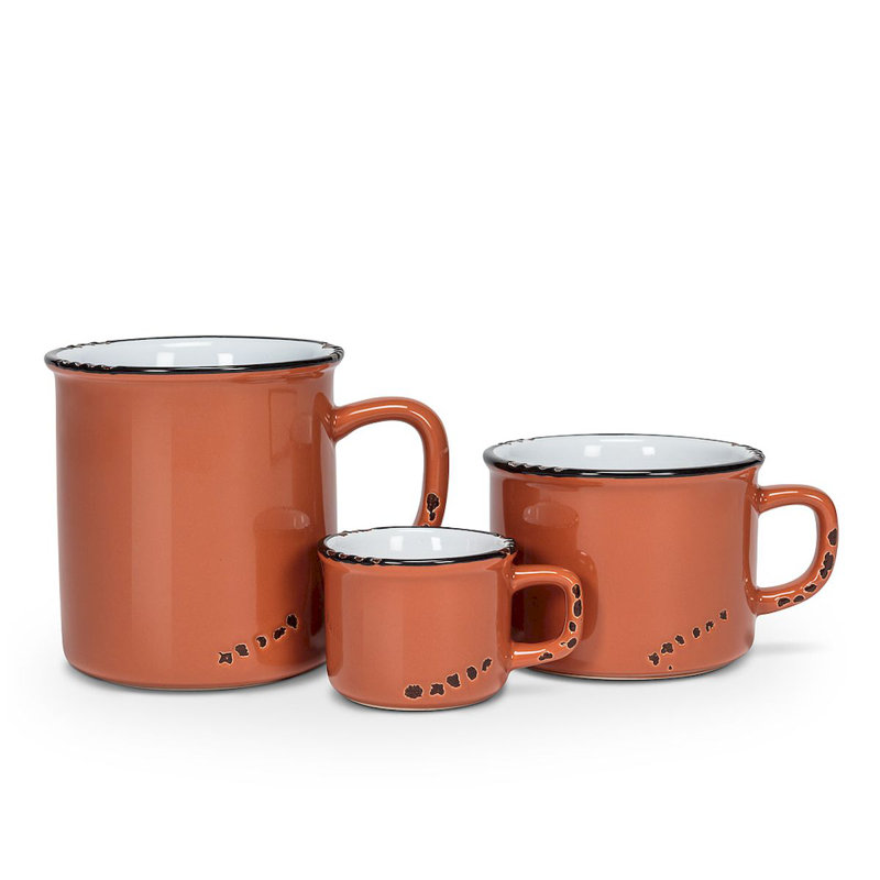 Tasse à cappuccino émaillée Naniouni, Terra Cotta