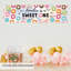 Décorations de fête personnalisées, fond de bannière Sweet One Birthday Party, 13 po x 47 po