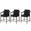 Tabouret de bar de style médiéval de 26 po, accoudoirs en bois, structure en métal épais et robuste, tabouret haut classique-2043767182-2033330873