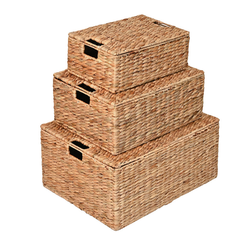 Ensemble de 3 paniers de rangement Bushman Classic Farmhouse, Naturel