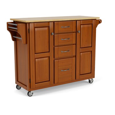 Red Barrel Studio® Littrell Solid Wood Kitchen Island & Reviews | Wayfair