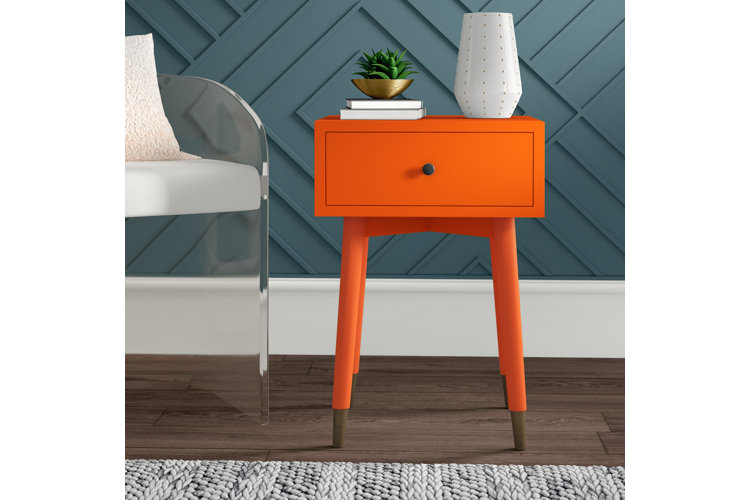 Mcglade 1 - Drawer Acacia Wood Nightstand