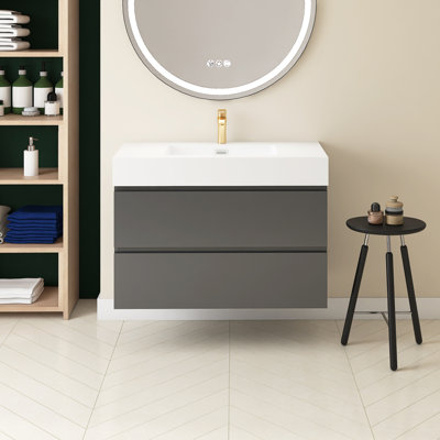 Meuble-lavabo simple 36 po avec plateau Semyah