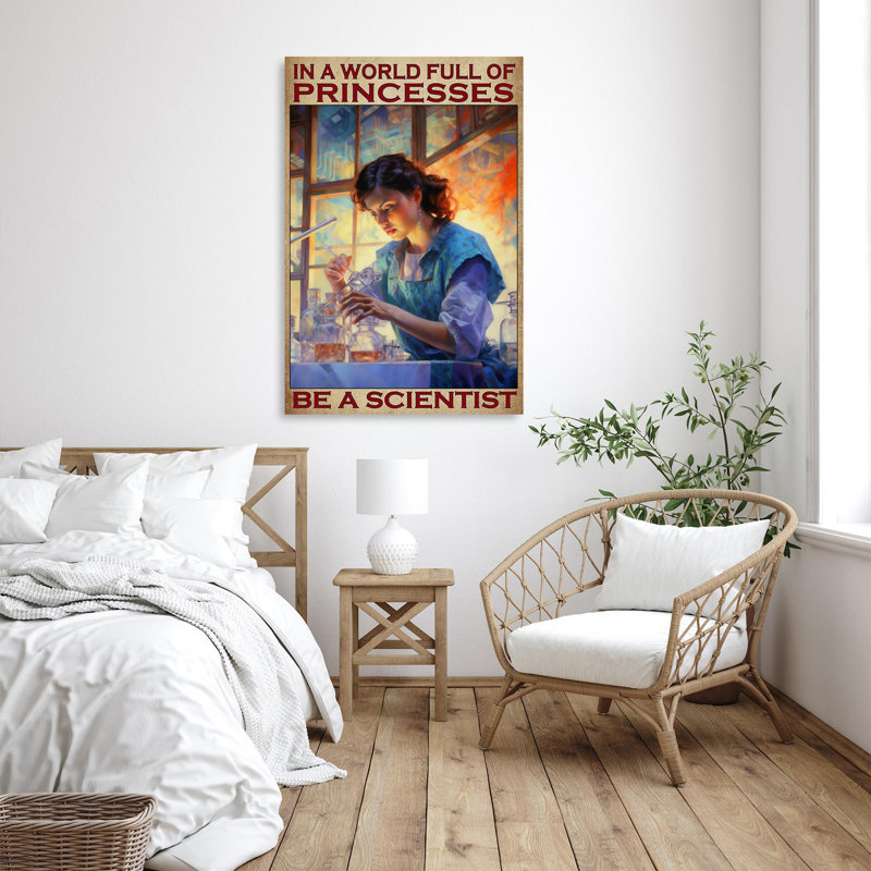 «Be A Scientist», impression sur toile, H 36 po x l 24 po x P 1,25 po