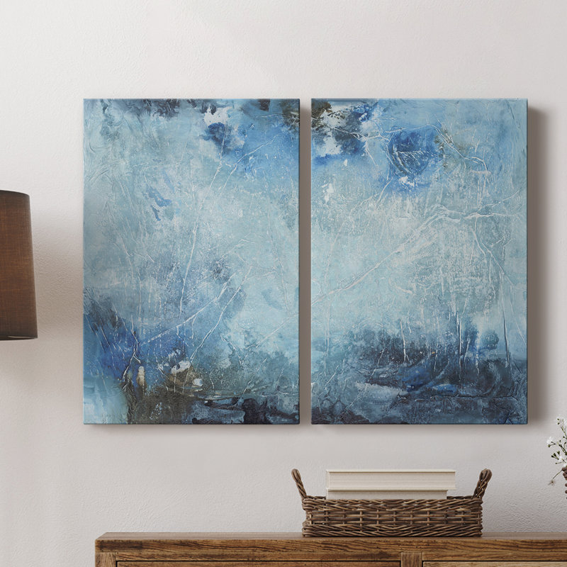 Coastal Seas III - Toile tendue avec châssis de qualité supérieure - Prêt à être accroché, H 60 po x l 80 po