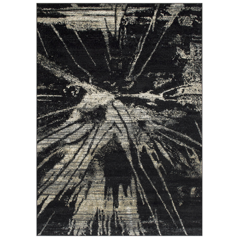Hallsboro Abstract Indoor Rug, Rectangle 5' x 7'