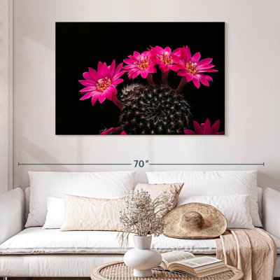 Fleurs de cactus roses Harnek
