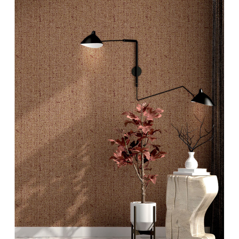 Structura 10.05m x 53cm Matte Wallpaper Roll, Red