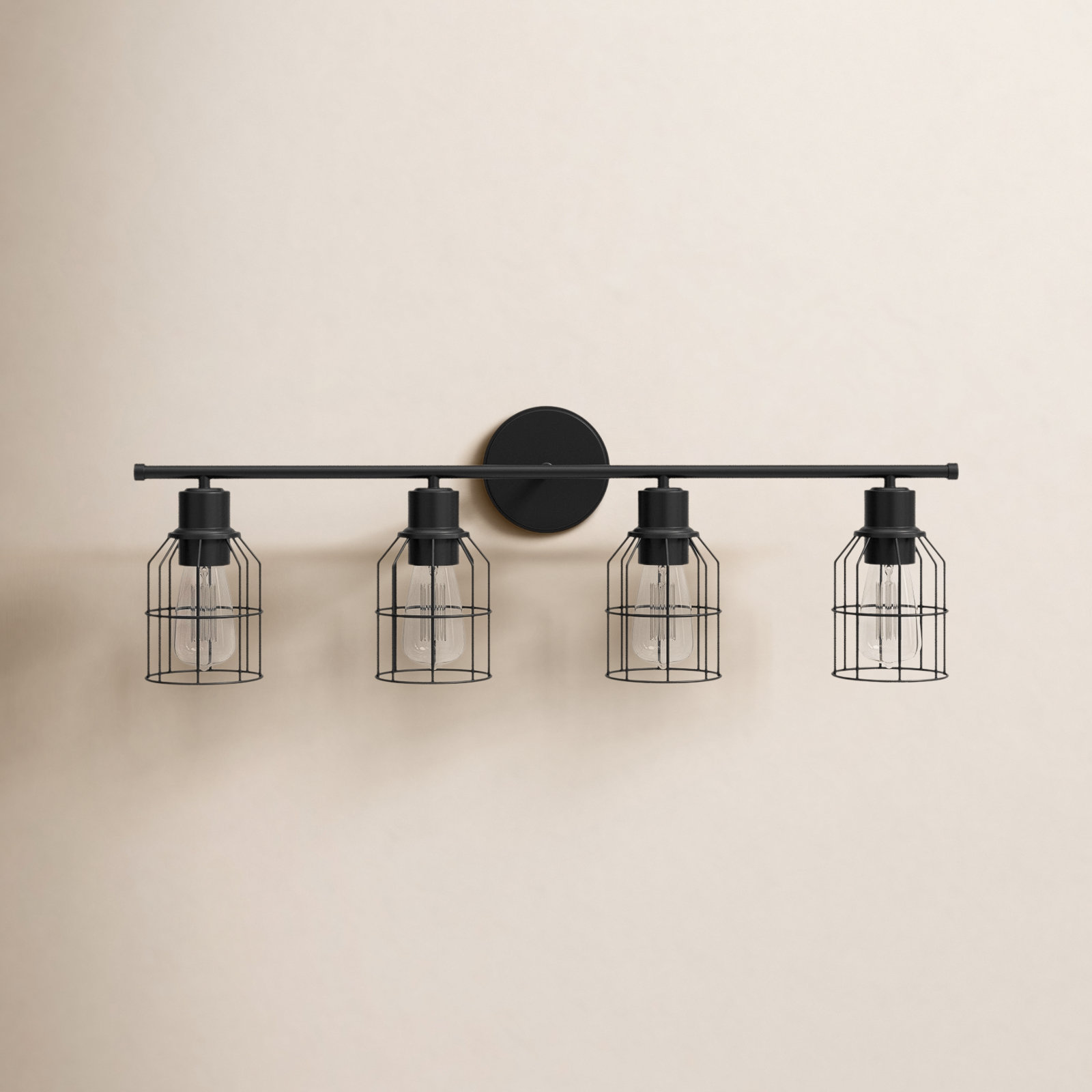 Romeo 4 Light Dimmable Vanity Light, Oil Rubbed Bronze