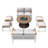 Kaebri 8 - Person Patio Conversation Set with Cushions-591614565