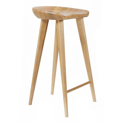 Asberry Solid Wood Counter Stool