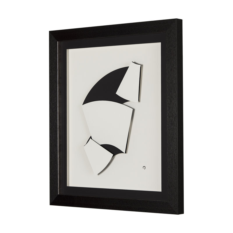 The Fold Paper II, une œuvre d'art originale sous verre faite à la main, The Fold Paper II
