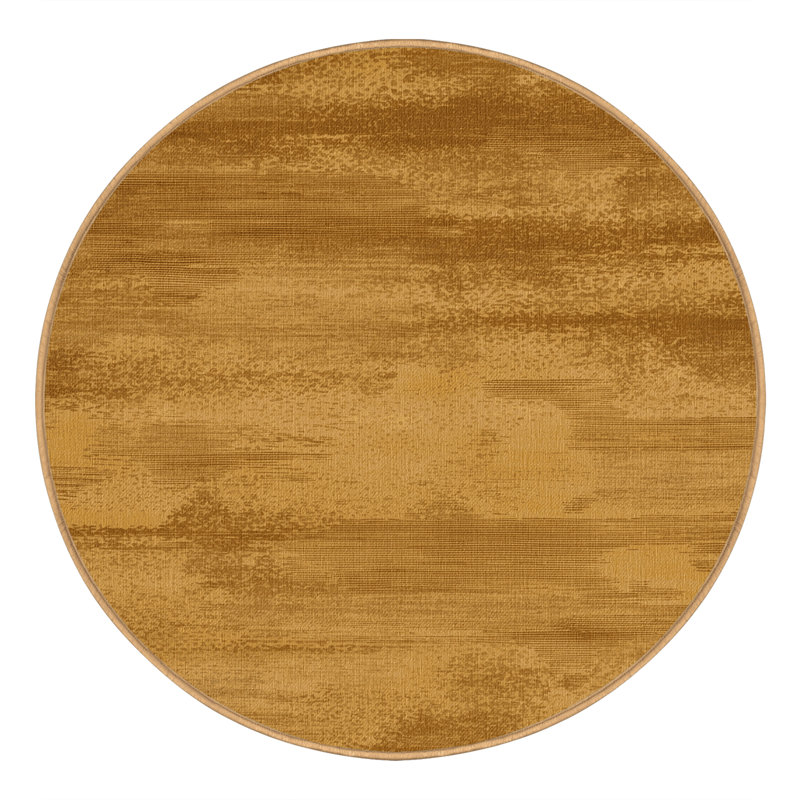 Tapis abstrait lavable à la machine, Rond 7 pi