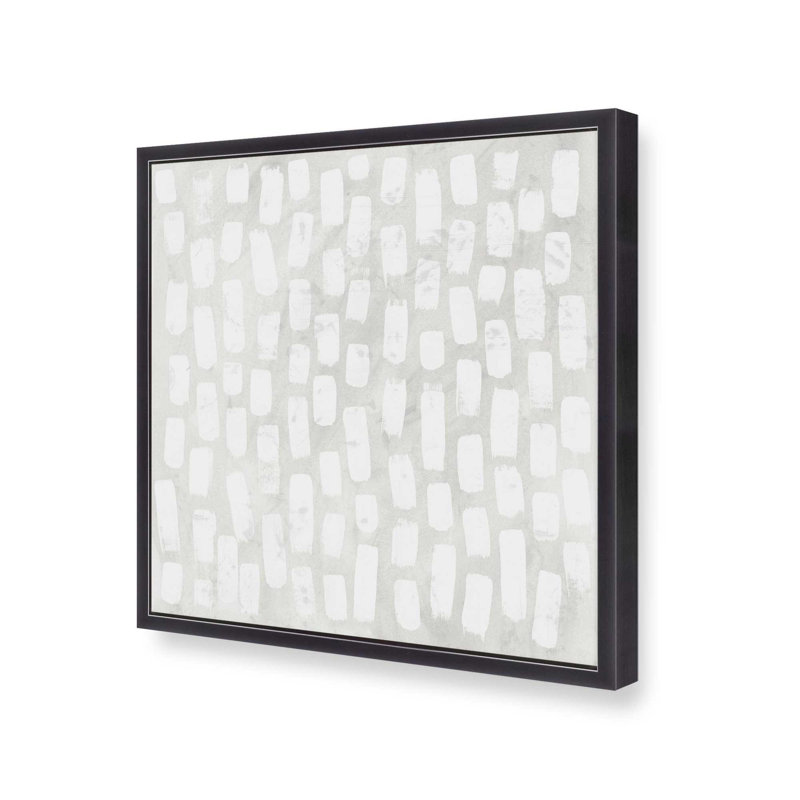 Imprimé Airy Repetition II, H 13,75 po x l 13,75 po, Encadrement ouvert, zinc vieilli