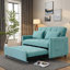 Canapé-lit à deux places en velours 55,2 po, dossier réglable avec trois ports USB, deux poches latérales, canapé-lit convertible 3 en 1, canapé-lit moderne pour causeuse-669187684