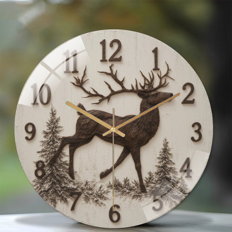 Horloge murale 12 po avec horloge murale