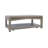 Lockington 50 Inch Modern Rustic Solid Pine Rectangular Coffee Table with Casters and Shelf