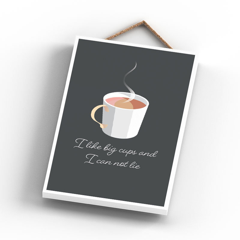 I like Big Cups, 18.5 cm H x 12 cm W x 0.9 cm D